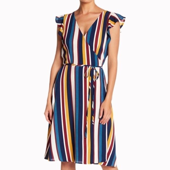 𝅺SUPERFOXX Allusion Wrap Dress XS - Picture 1 of 6